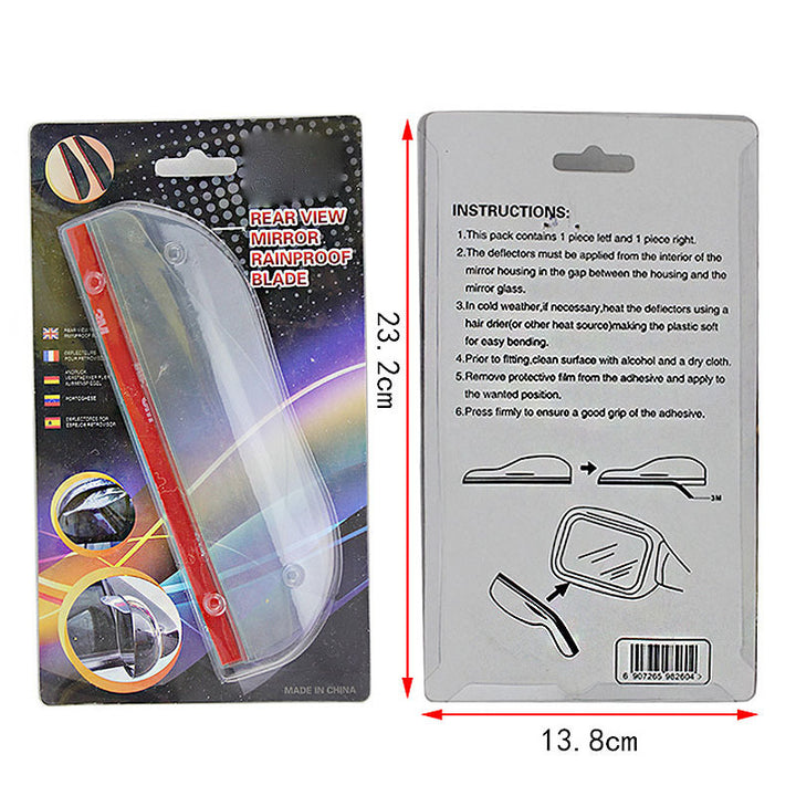 Car Rearview Mirror Rain Protection Eyebrows 2-piece Set