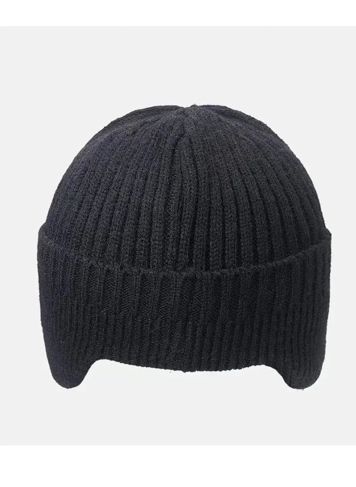 New Winter Men'S Hat β Outdoor Ear Protection Warm Knitted Cap with Windproof Visor, Thick Bicycle Scarf Cap for Men